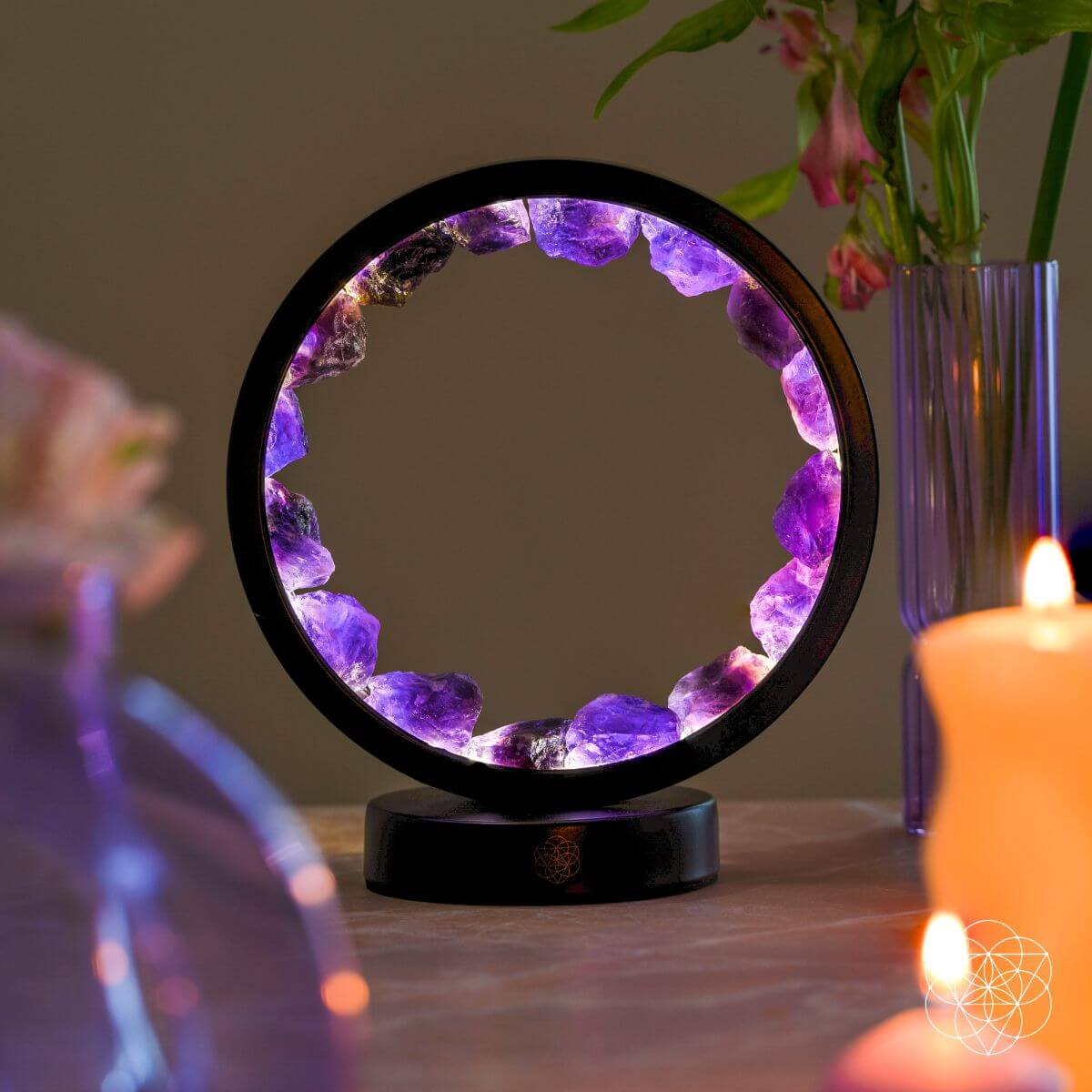 The Amethyst Halo Lamp