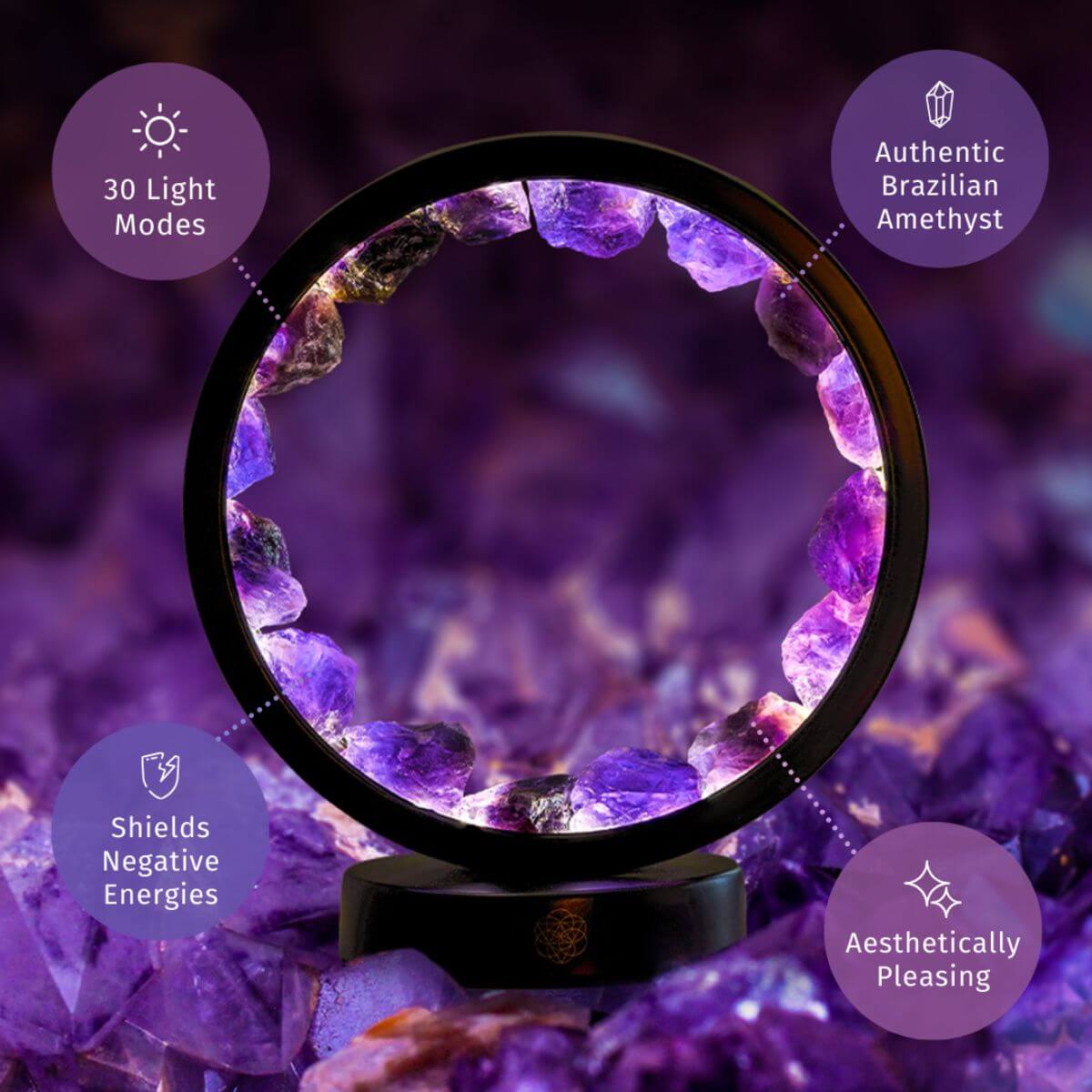 The Amethyst Halo Lamp