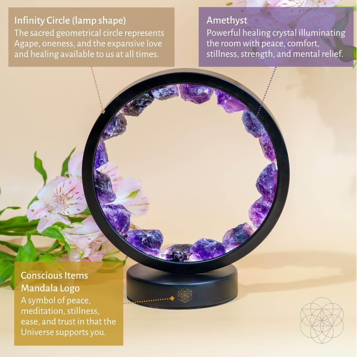 The Amethyst Halo Lamp