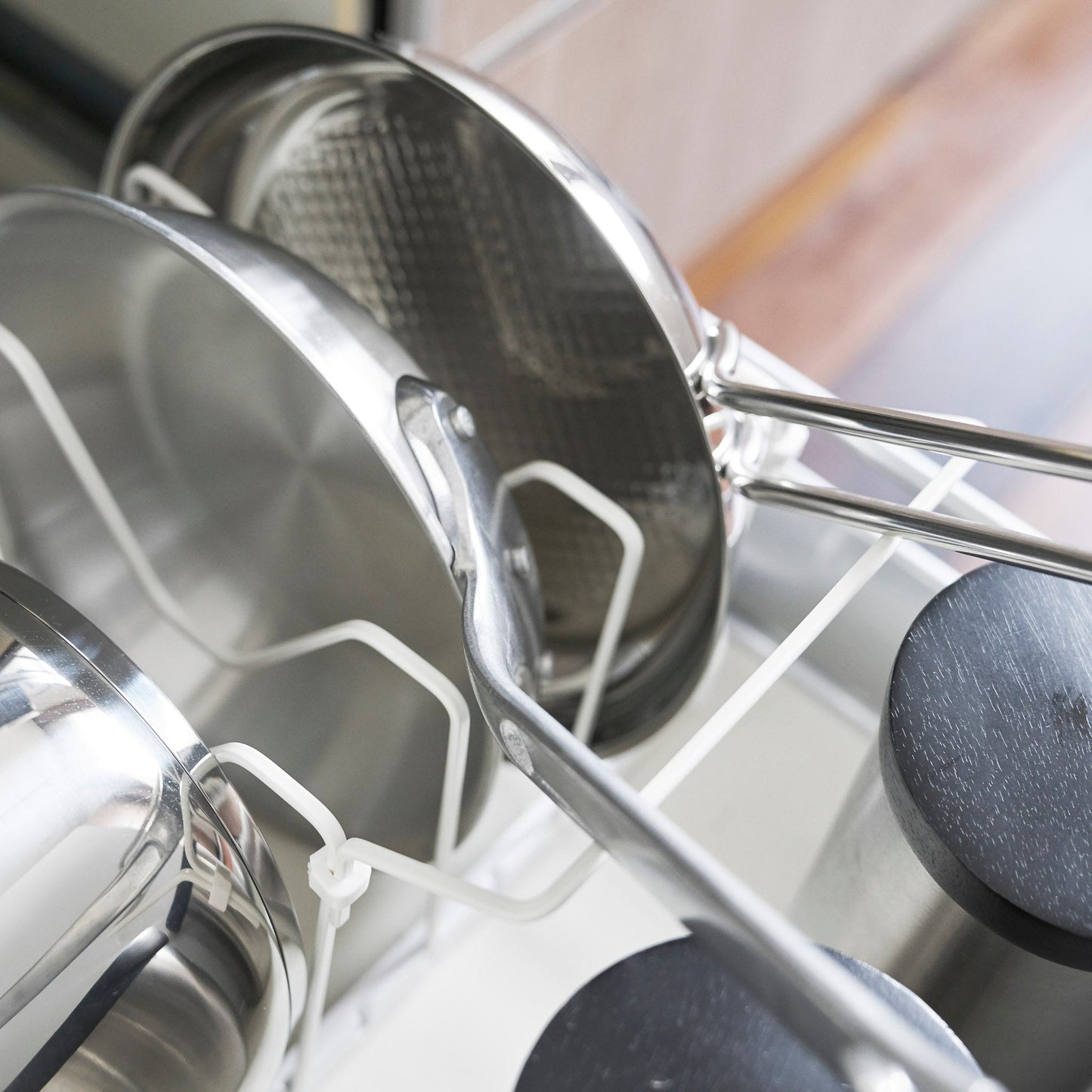 Adjustable Pot, Pan & Lid Organizer
