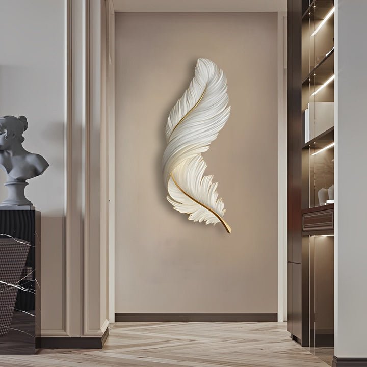 Feather Wall Light Fixtures with Remote Control